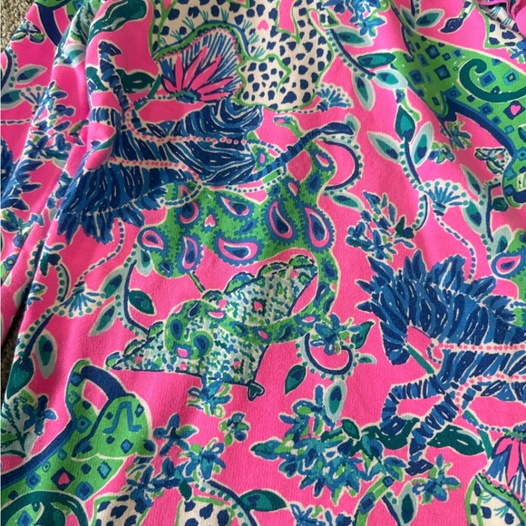 Lilly Pulitzer Vibrant Pink and Green Patterned Dress - Picture 3 of 4
